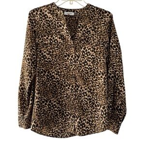 Calvin Klein Women’s Longsleeve Animal Print Shirt